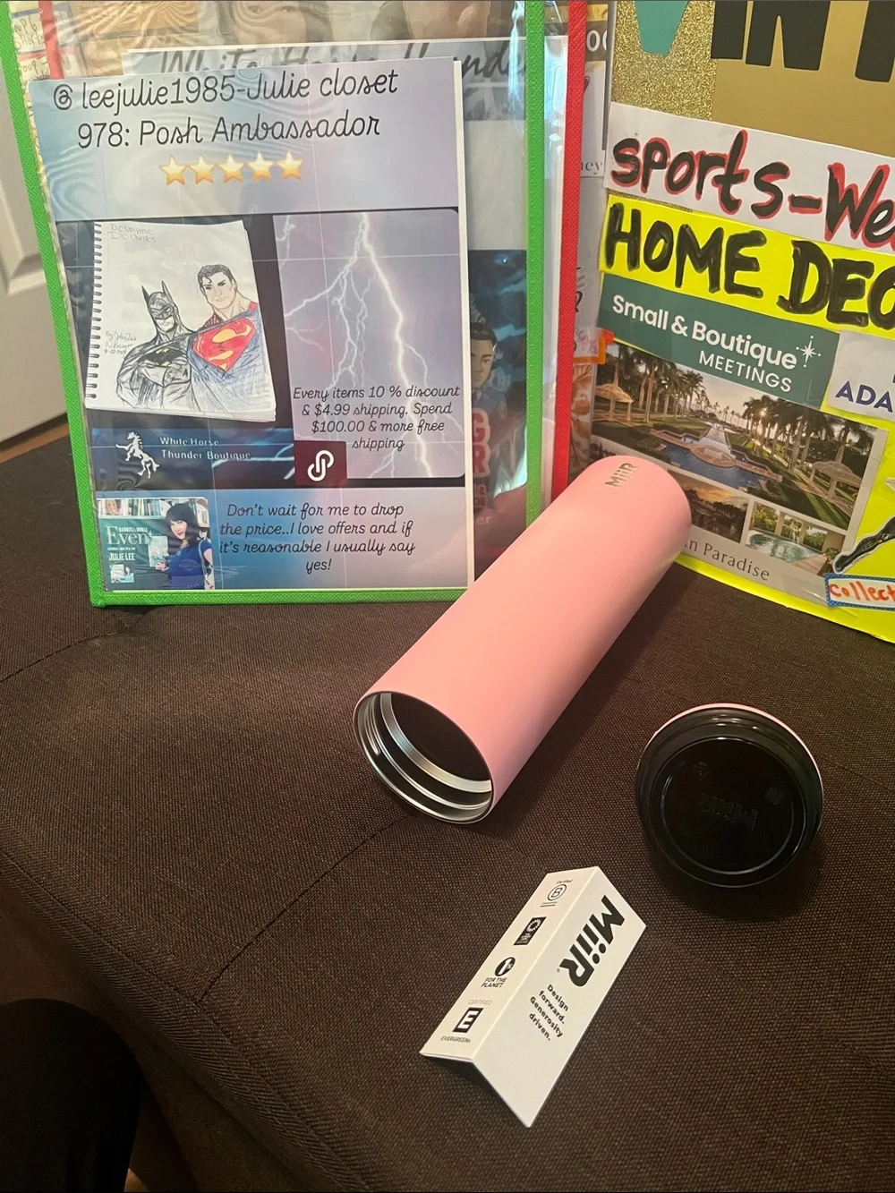 #3248** 2026 Pink MiiR Stainless Steel Water Tumbler
